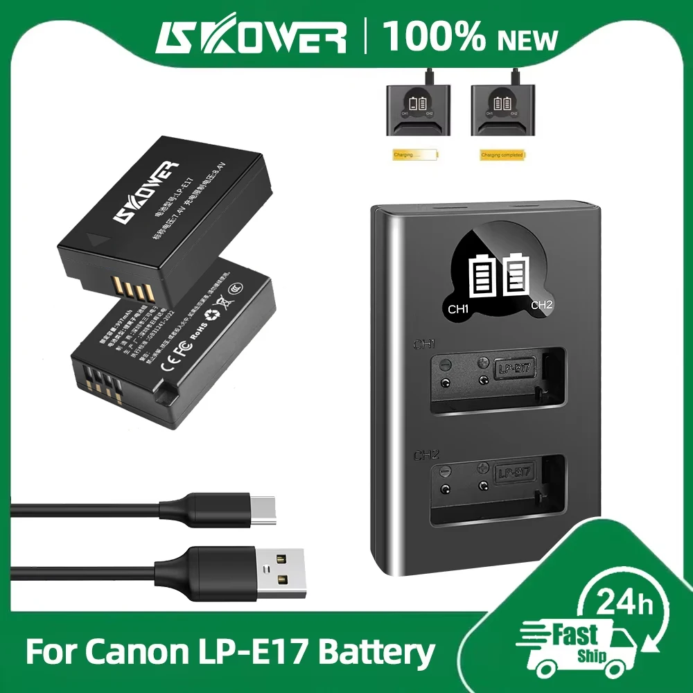 Canon Camera Eos R50 - Batteria LP-E17 per Fotocamere Canon EOS